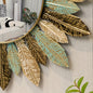 Bohemian Sunburst Wall Mirror – in a room setting