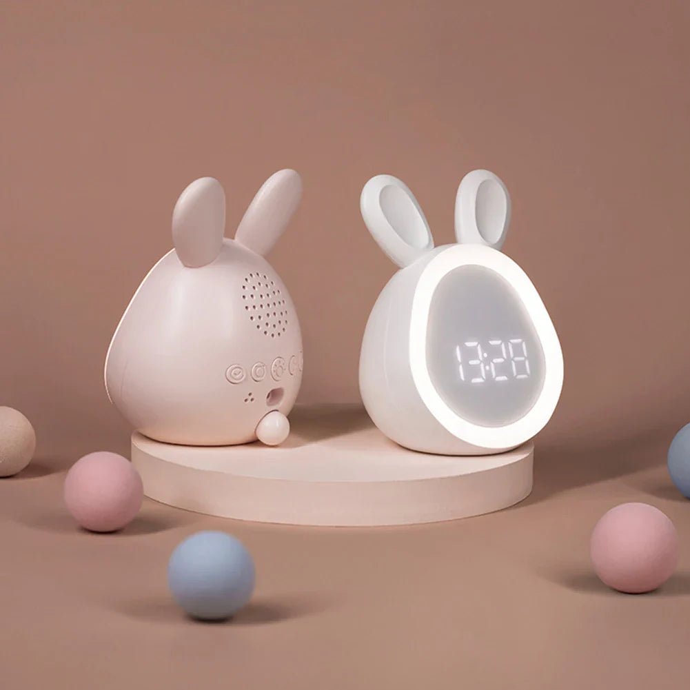Bunny Children's Alarm Clock with Night Light