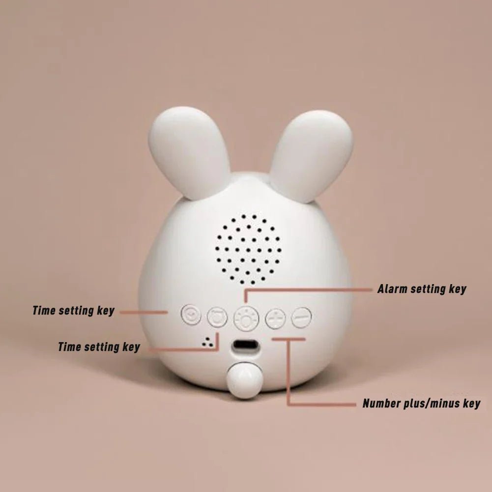 Bunny Children's Alarm Clock with Night Light