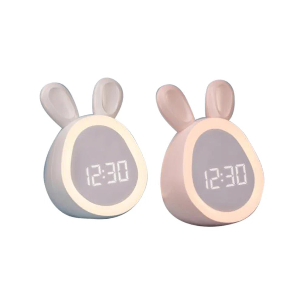 Bunny Children's Alarm Clock with Night Light