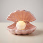 Ceramic Shell Table Lamp with Pearl Light