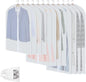 Clear Garment Storage Bags, 12-Pack