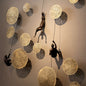 Climber Wall Sculpture, falling climber