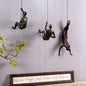 Climber Wall Sculpture, falling climber