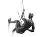 Climber Wall Sculpture, left climber