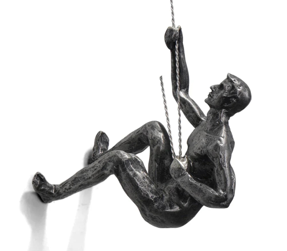 Climber Wall Sculpture, right climber
