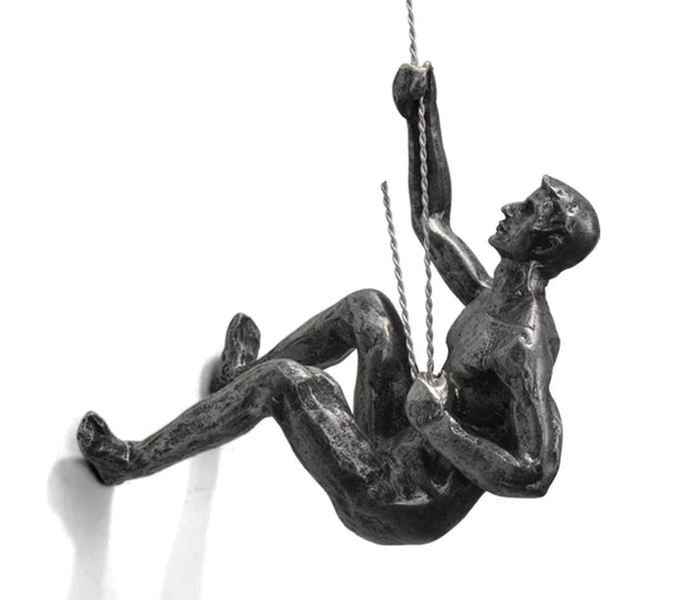 Climber Wall Sculpture, right climber