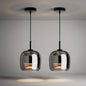 Compact Tinted Glass Pendant Light