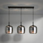 Compact Tinted Glass Pendant Light