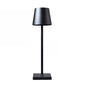 Cordless Aluminium Table Lamp, 28-Hour Battery in Black