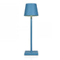 Cordless Aluminium Table Lamp, 28-Hour Battery in Blue