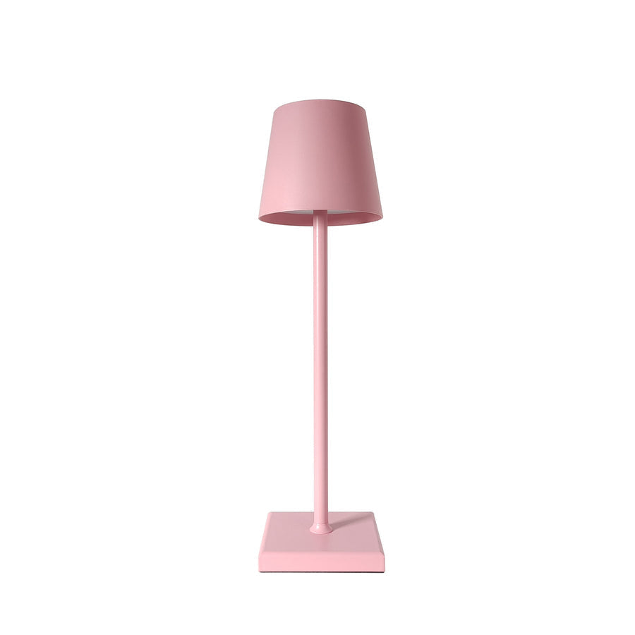 Cordless Aluminium Table Lamp, 28-Hour Battery in Pink
