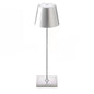 Cordless Aluminium Table Lamp, 28-Hour Battery in Silver