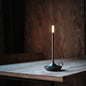 Cordless Dimmable Mushroom Table Lamp in Black