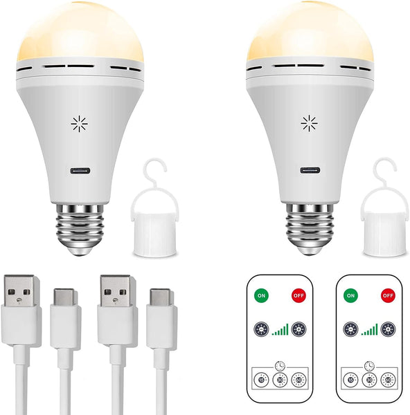 Cordless LED Lamp with Remote Control in white