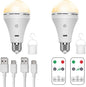 Cordless LED Lamp with Remote Control in white