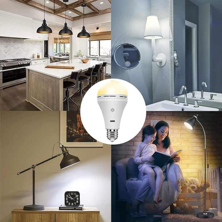 Cordless LED Lamp with Remote Control in white