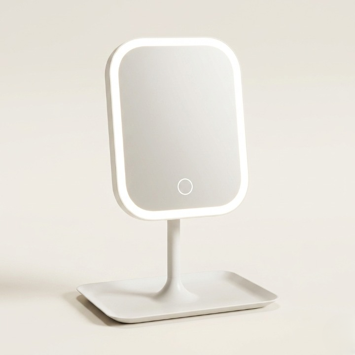Cordless LED Vanity Mirror with Touch Dimmer