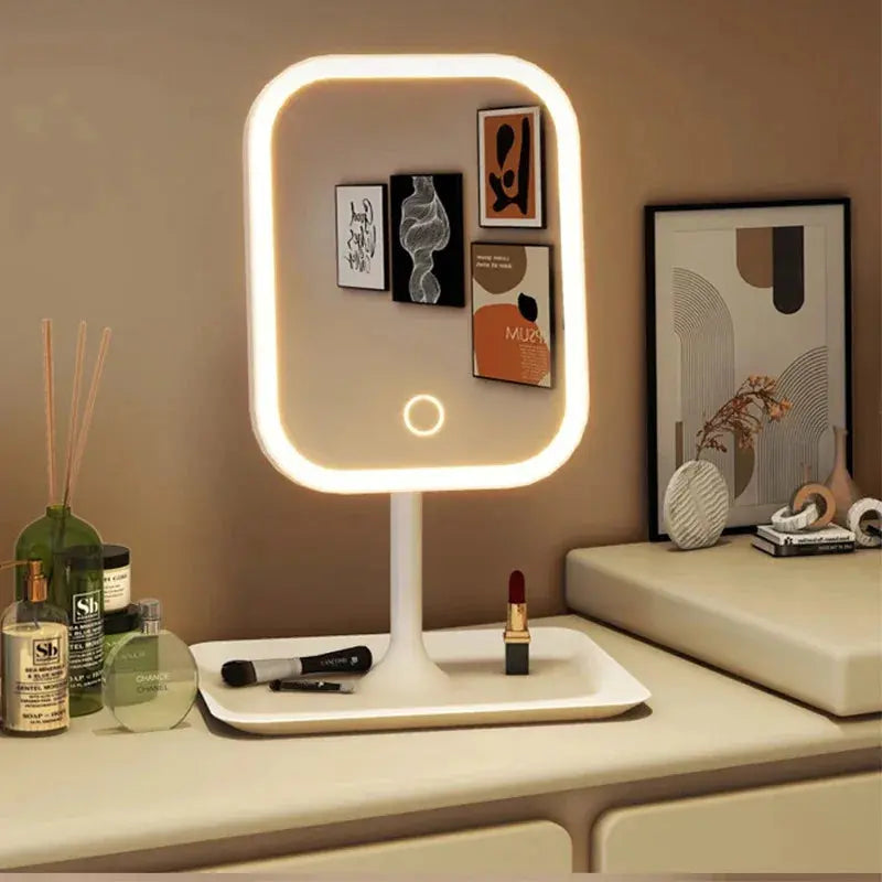 Cordless LED Vanity Mirror with Touch Dimmer