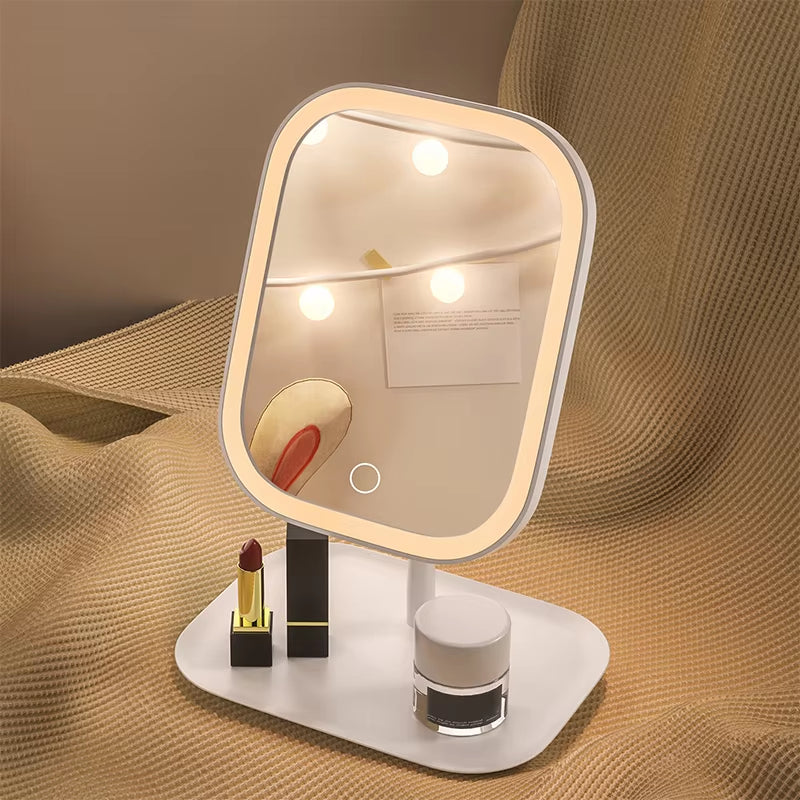 Cordless LED Vanity Mirror with Touch Dimmer