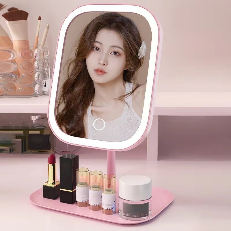 Cordless LED Vanity Mirror with Touch Dimmer