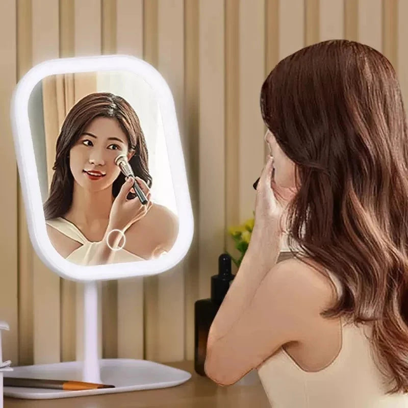 Cordless LED Vanity Mirror with Touch Dimmer