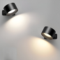 Cordless Magnetic LED Wall Light in Black