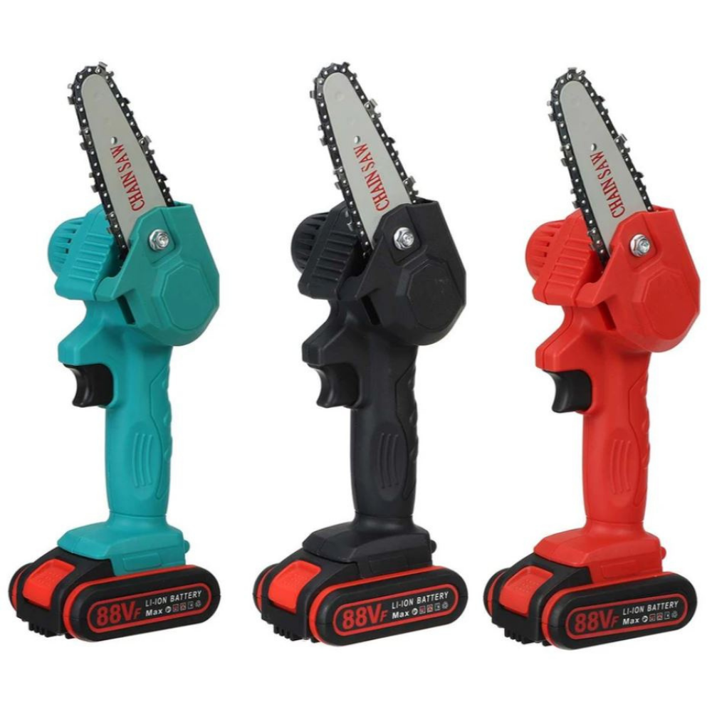 Cordless Mini Chainsaw with Two Batteries