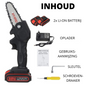 Cordless Mini Chainsaw with Two Batteries