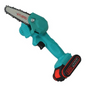 Cordless Mini Chainsaw with Two Batteries in Green