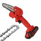 Cordless Mini Chainsaw with Two Batteries in Orange