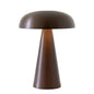 Cordless Mushroom Table Lamp in Bronze