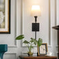 Cordless Fabric Shade Wall Light