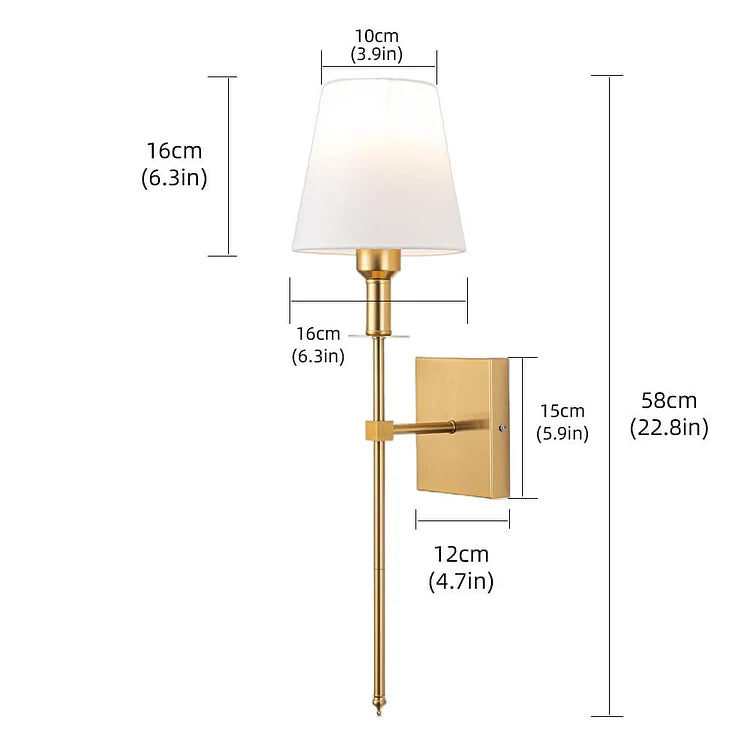 Cordless Fabric Shade Wall Light – lifestyle photo