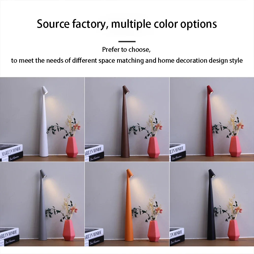 Rechargeable LED Table Lamp – styled view