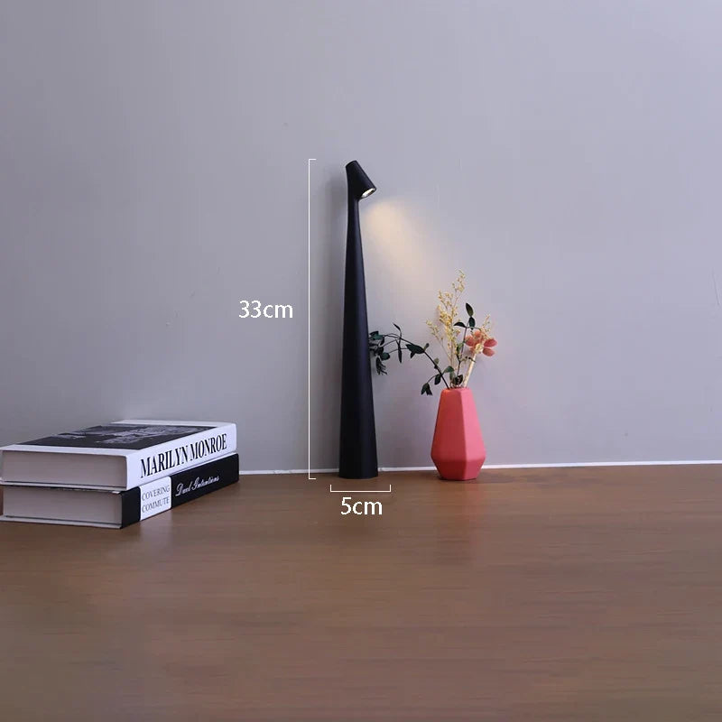 Rechargeable LED Table Lamp in Black