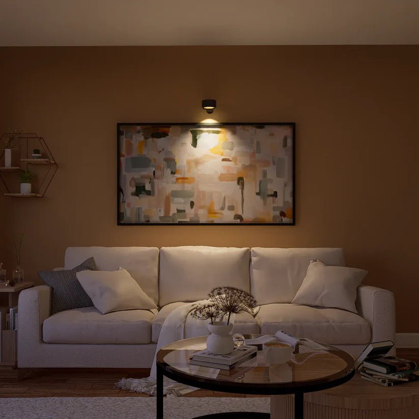 Cordless rechargeable LED wall light