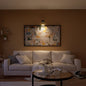 Cordless rechargeable LED wall light