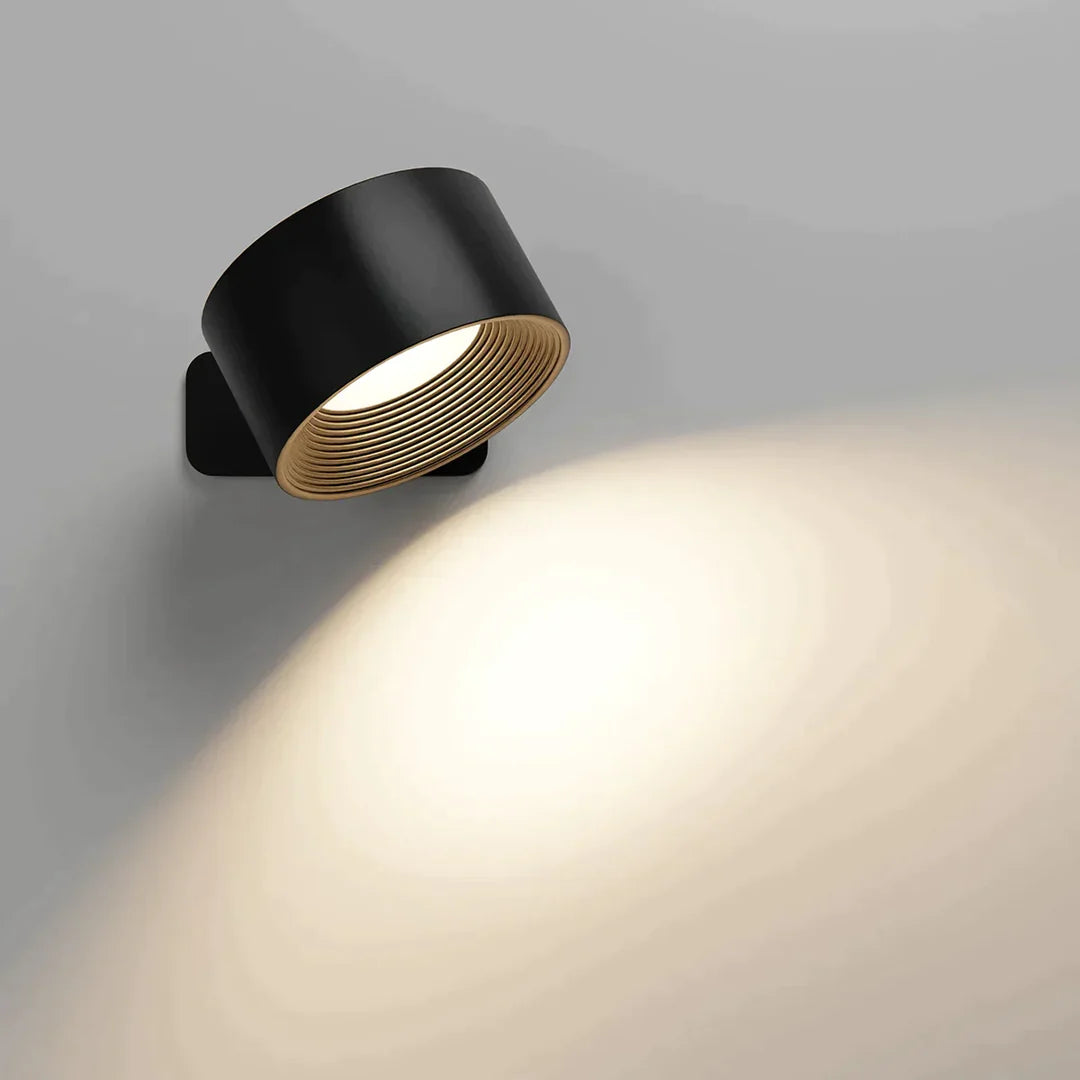 Cordless rechargeable LED wall light