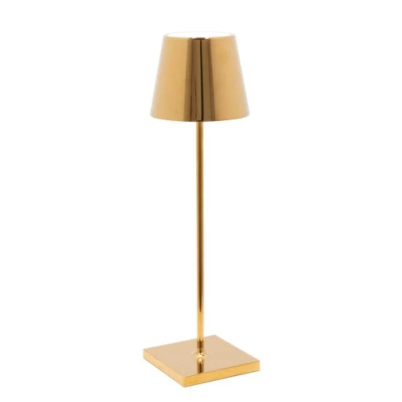Cordless Touch LED Table Lamp in Gold