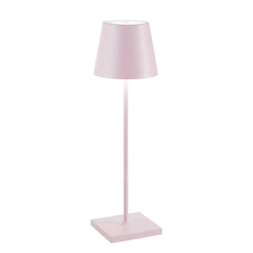 Cordless Touch LED Table Lamp in Pink
