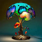 Decorative stained glass table lamp