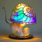Decorative stained glass table lamp