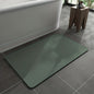 Diatomite Stone Bath Mat in green