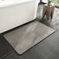 Diatomite Stone Bath Mat in grey