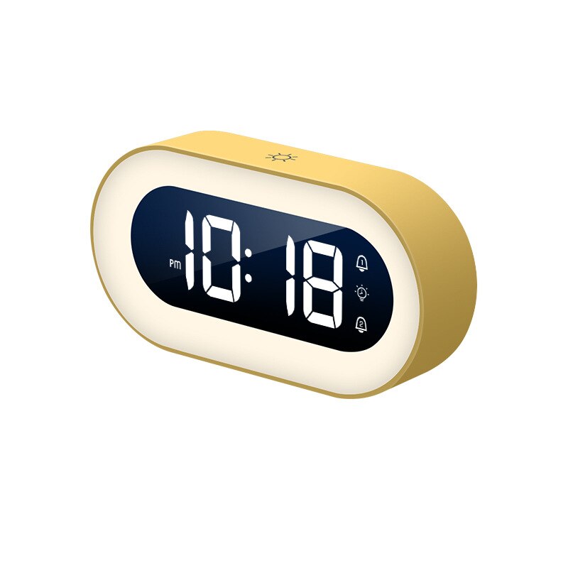 Digital Alarm Clock with Night Light and Sounds