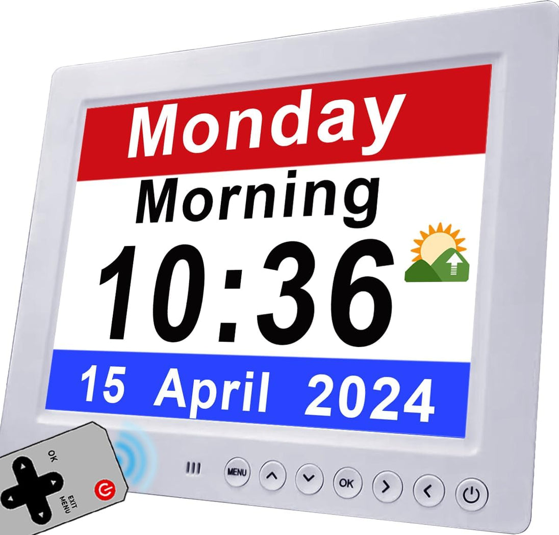 Digital Day Clock with Reminders