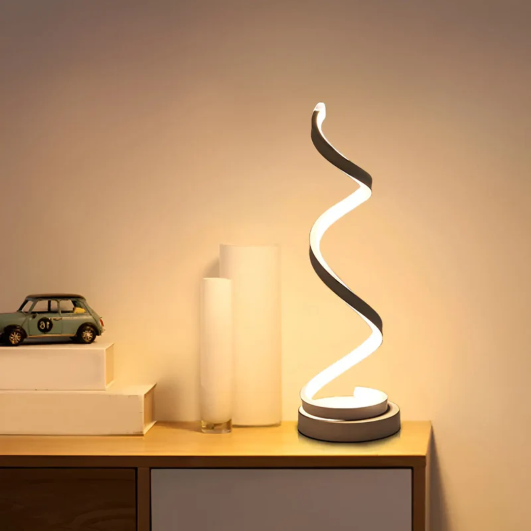 Dimmable Curved Acrylic Table Lamp
