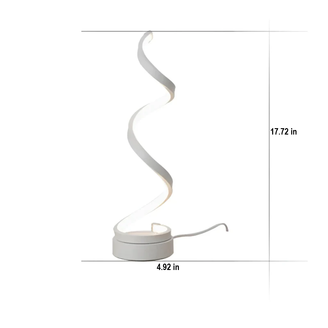Dimmable Curved Acrylic Table Lamp