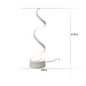 Dimmable Curved Acrylic Table Lamp